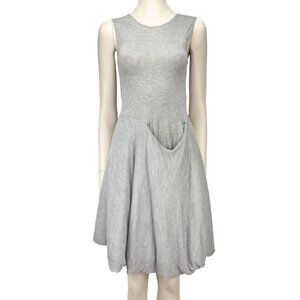 COS Dolly Semi-quilted Modal Sleeveless A Line Comfy‎ Balloon Gray Dress  sz XS